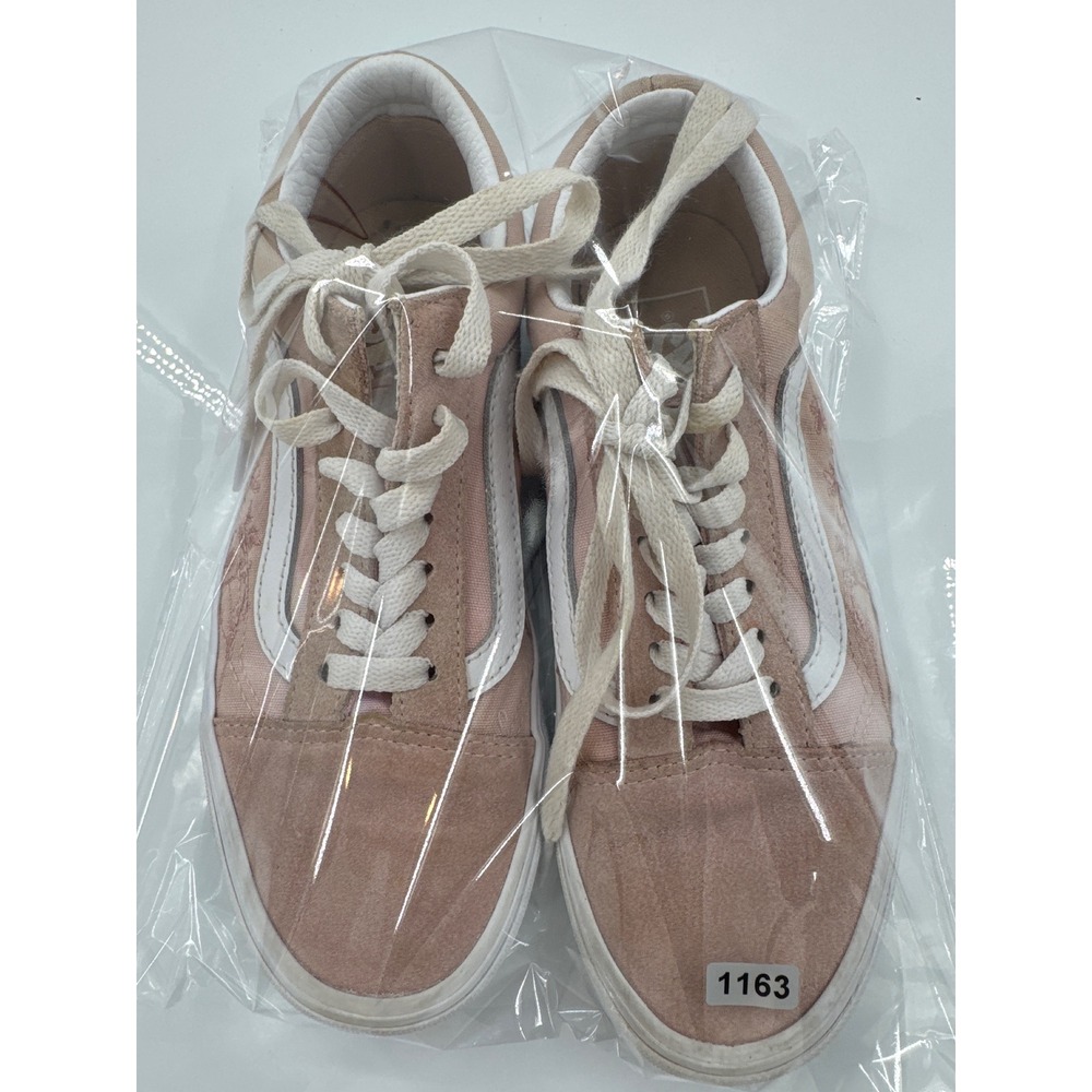 Vans Old Skool Pink Floral Embroidered Suede Canvas Sneakers Womens 6.5 - Picture 7 of 7